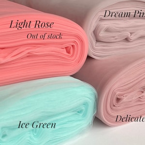 Soft Tulle Fabric, SAMPLES