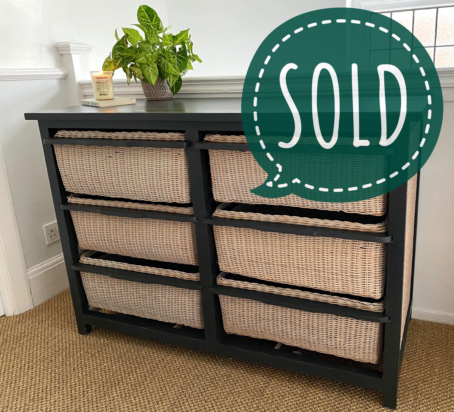 Cane chest of drawers Etsy