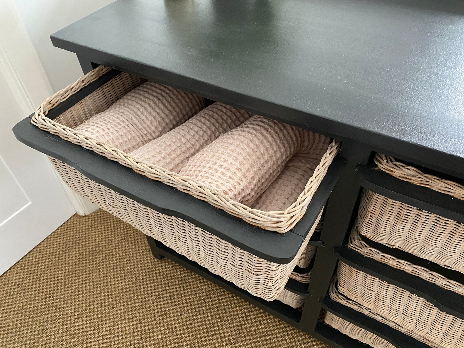 SOLD Cane Chest of Drawers Etsy UK