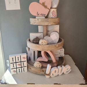 Valentine Tiered Tray Decor (Tray NOT Included)