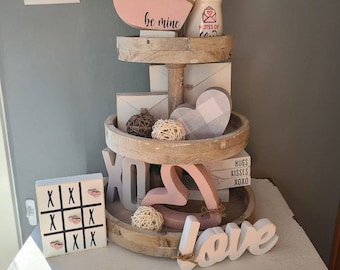 Valentine Tiered Tray Decor (Tray NOT Included)