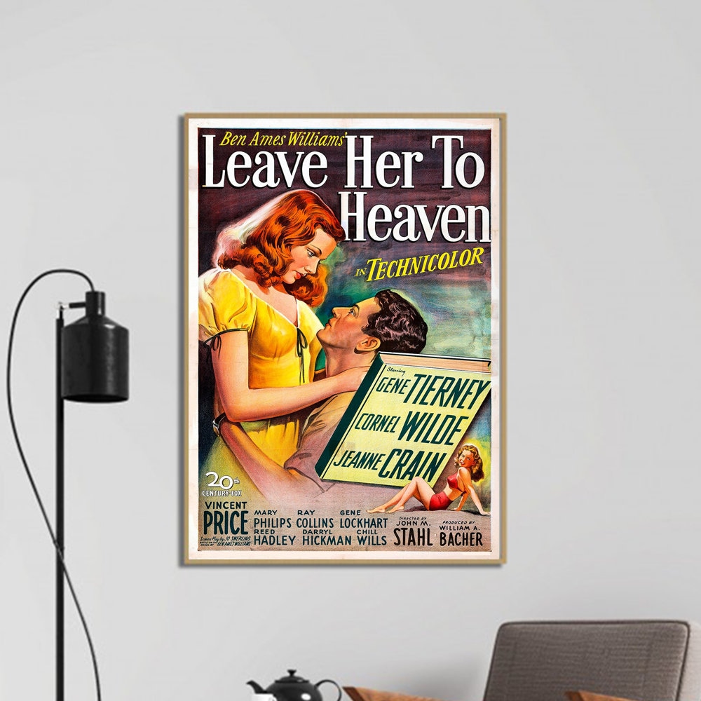 Poster Of The 1945 Film Leave Her To Heaven Etsy