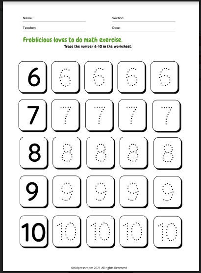 Pre math worksheets for preschoolers