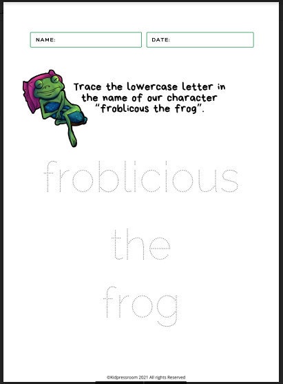 language arts unit study pre k worksheets preschool etsy