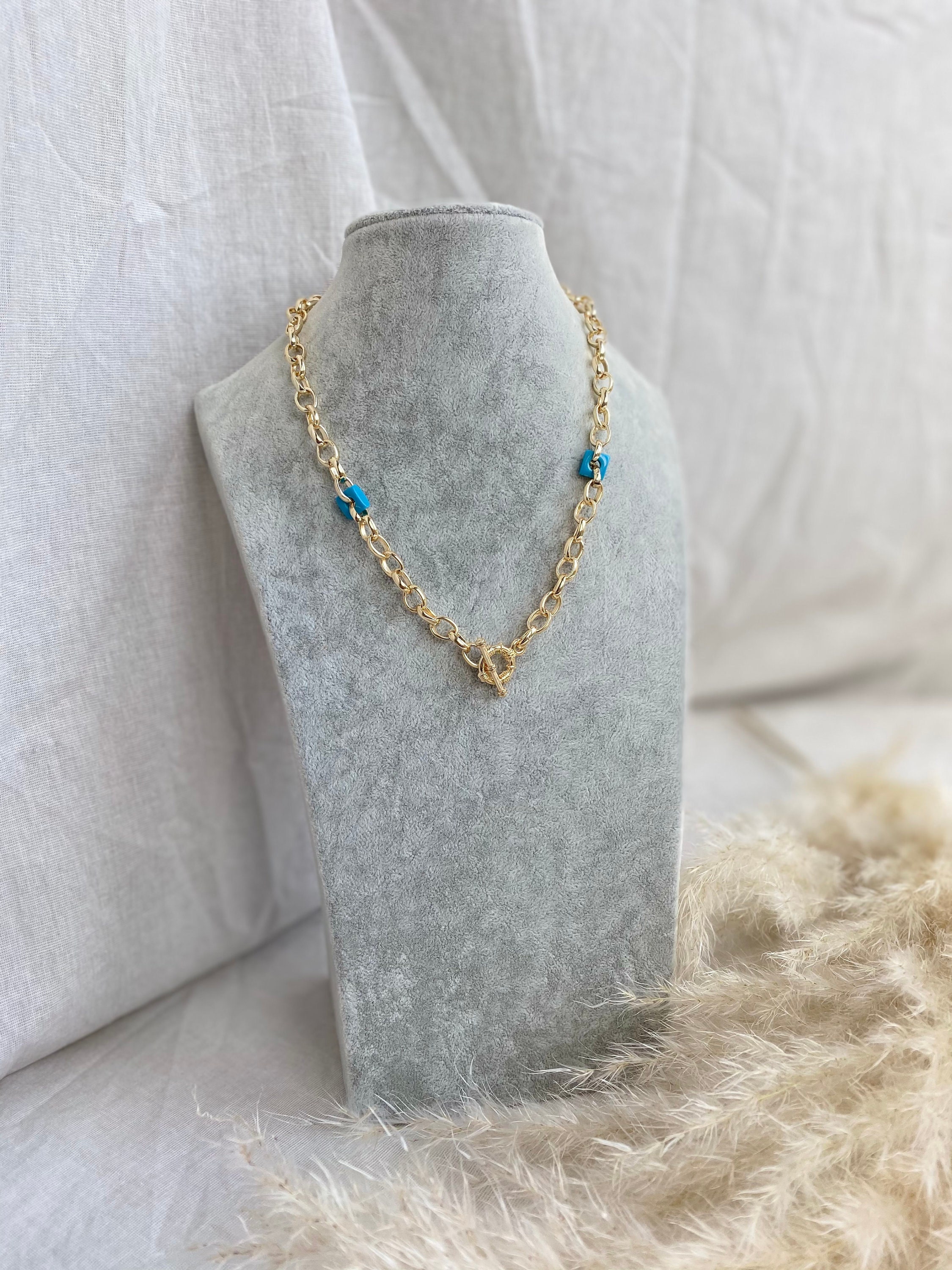 Attractive gold color plated necklace Latest fashion Etsy