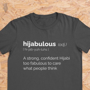 Hijabulous Muslim T Shirt | Strong Muslim Women T Shirt | Eid Gift | Islamic Expression | Pink, Gray, White T Shirt