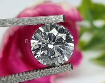 4.00 Ct Round Cut E-VS Lab Grown Diamond/IGI Certified/CVD Diamond/Crafting for Engagement Ring
