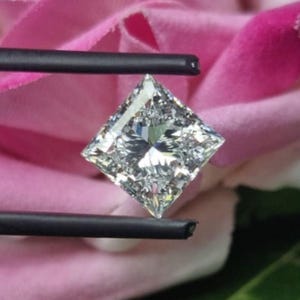 3,00 kt Princess Cut E-VS Lab Grown Diamond/IGI-gecertificeerd/Crafting for Verlovingsring/CVD-diamant