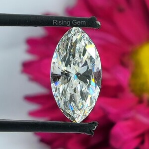 1.00 Ct Marquise Cut Lab Grown Diamond/IGI Certified/Marquise Shape CVD Diamond/Crafting for Engagement Ring
