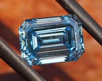 5.0カラットのエメラルドカットのラボグロウンダイヤモンド