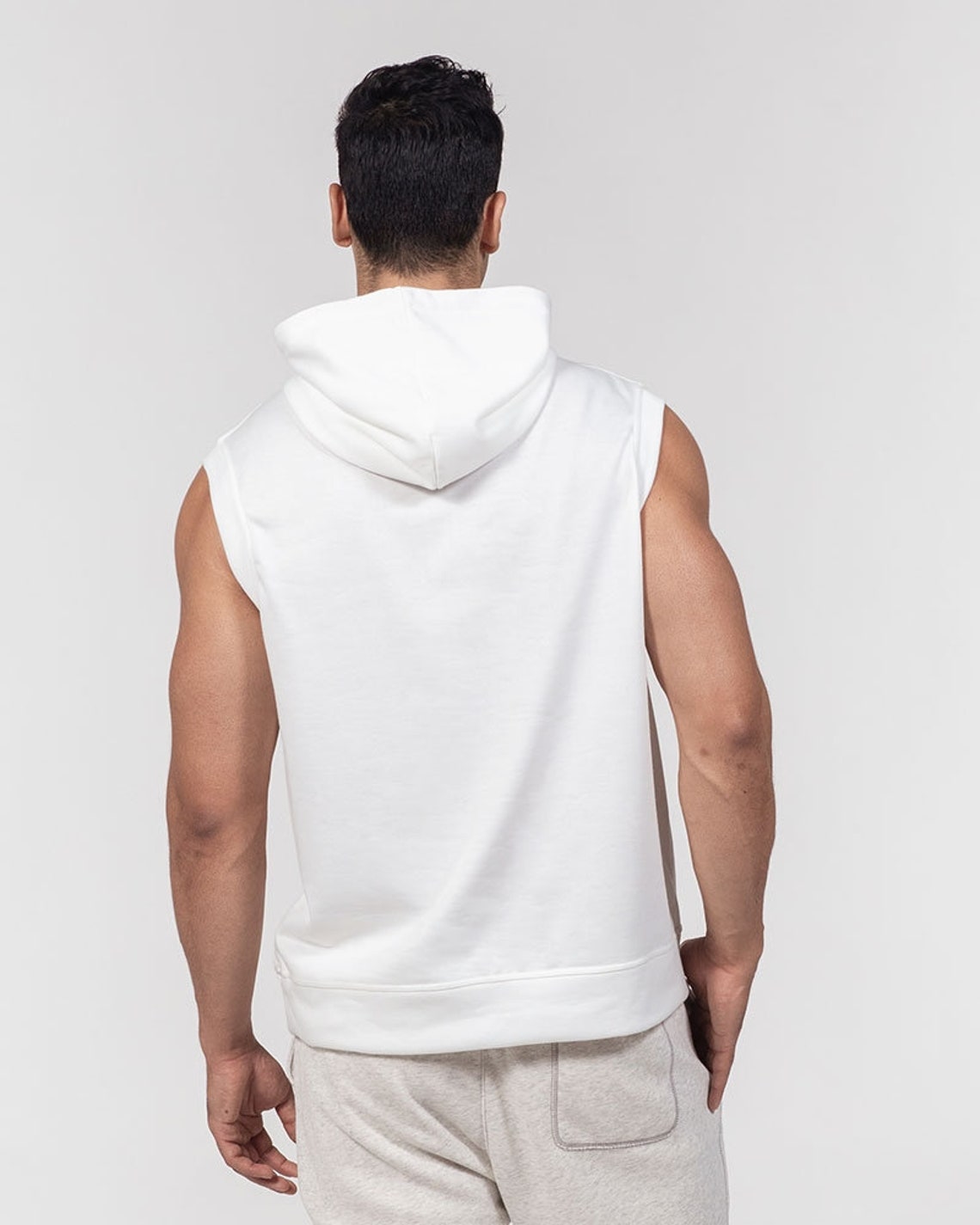 Men's Premium Heavyweight Sleeveless Hoodie Clrt Vltr Etsy