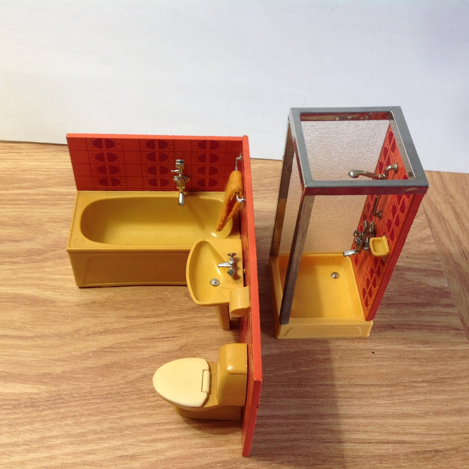 Vintage Lundby DollHouse Furniture Lundby Bathroom 4 pcs Set Etsy
