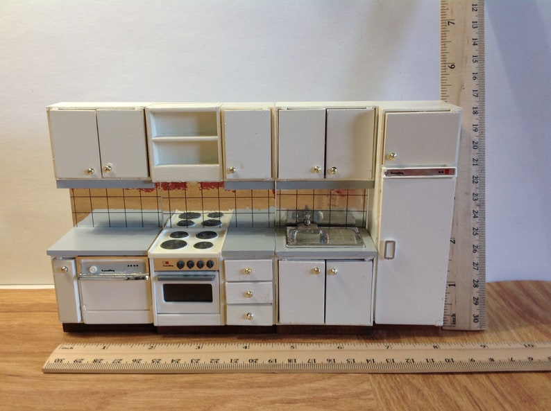 Lundby Kitchen Set Vintage Dollhouse Furniture Etsy