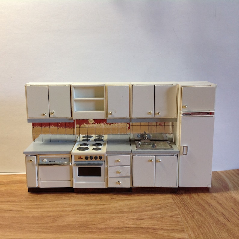 Lundby Kitchen Set Vintage Dollhouse Furniture Etsy