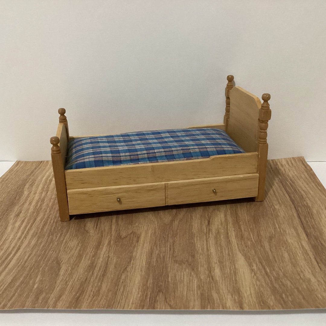 Trundle Bed Vintage Dollhouse Furniture Etsy