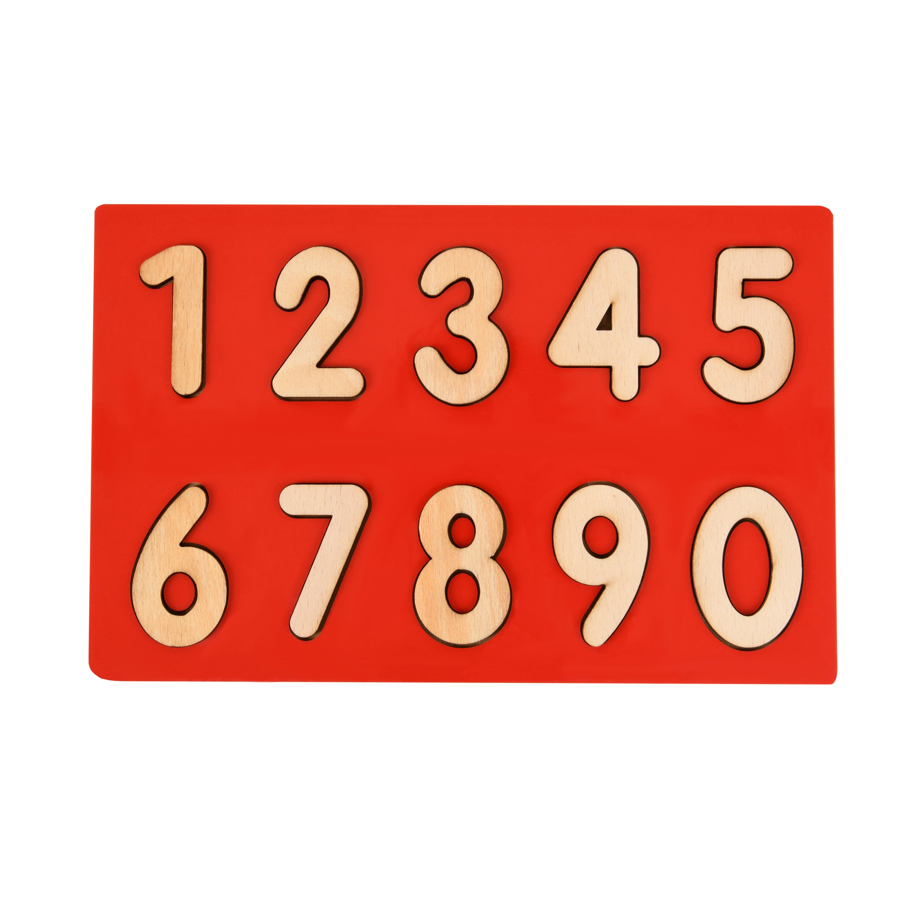 Wooden Number Puzzle 0-9 Gift for Toddler. | Etsy