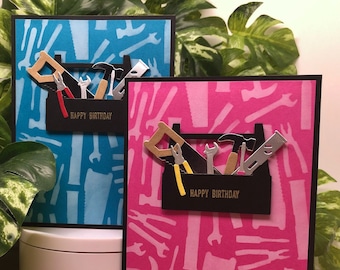 Handy Man/Handy Woman Handmade Birthday Card