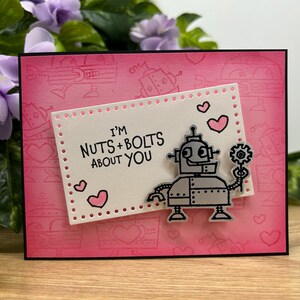 Carte faite main robotique pour la Saint-Valentin