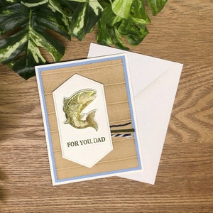 Carte faite main Un poisson pour papa