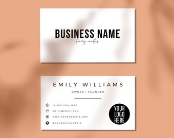 Customized business card design Pastel circles business card design Printable Stylish and memorable business Bubbles Etsy shop