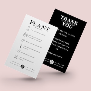 Modèle de carte d'entretien des plantes, Cartes d'entretien des plantes succulentes, Inserts d'étiquettes d'entretien des plantes, Instructions d'entretien des plantes d'intérieur imprimables