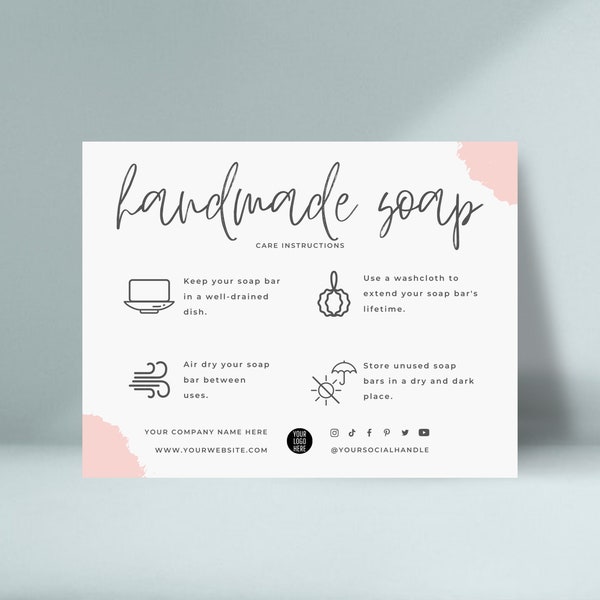 Handmade Soap Label Etsy