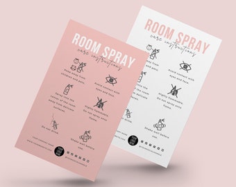 Szablon karty pielęgnacji odświeżacza powietrza, instrukcje pielęgnacji odświeżacza powietrza do pomieszczeń do druku, edytowalne instrukcje pielęgnacji odświeżacza powietrza w sprayu, przewodnik bezpieczeństwa w sprayu