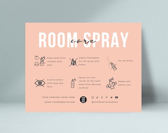 Szablon karty pielęgnacji odświeżacza powietrza, instrukcje pielęgnacji odświeżacza powietrza do pomieszczeń do druku, instrukcje pielęgnacji odświeżacza powietrza w sprayu, poradnik bezpieczeństwa dla osób, które robią spraye