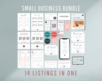 Craft Show Bundle, Craft Fair Template Kit, Scan To Pay Template, Price List Template, Small Business Bundle, Canva Template Bundle