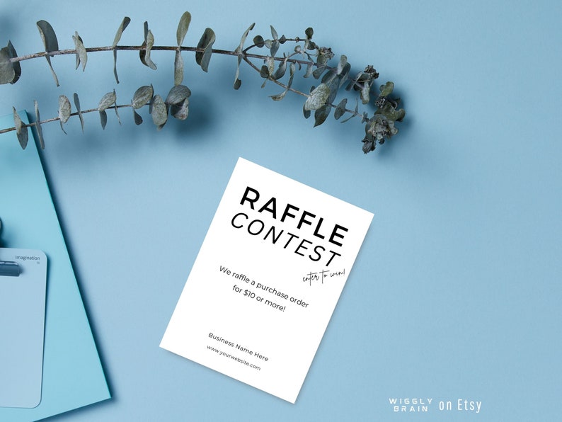 Amazing Raffle Text Editable Raffle Sign Template, DIY Enter to Win Poster, Business Event ...
