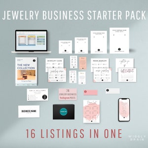 Jewelry Business Starter Kit, Jewelry Branding Kit, Resin Jewellery Making Pack Supplies & Tools