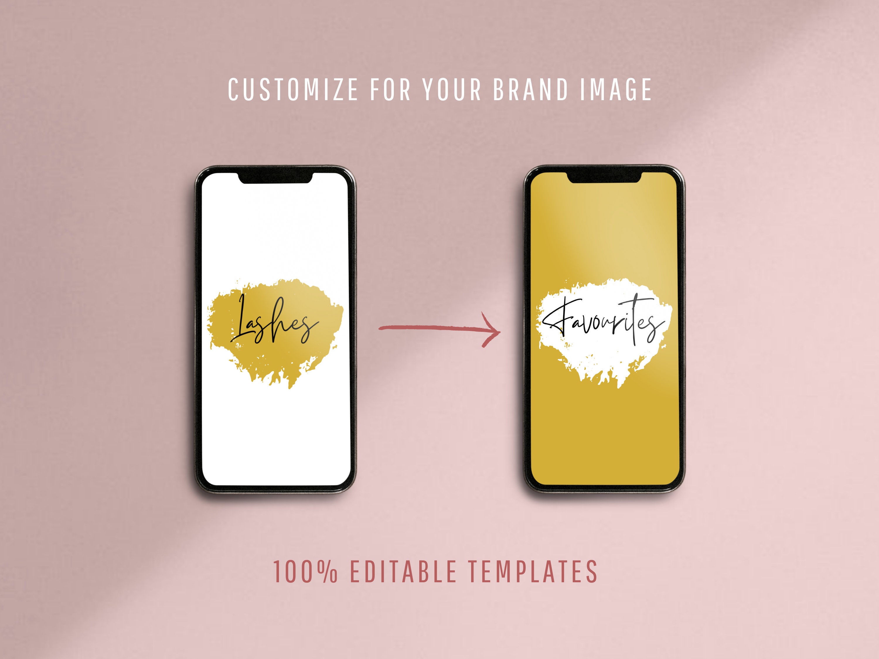 Editable Instagram Highlights Gold Instagram Highlight - Etsy