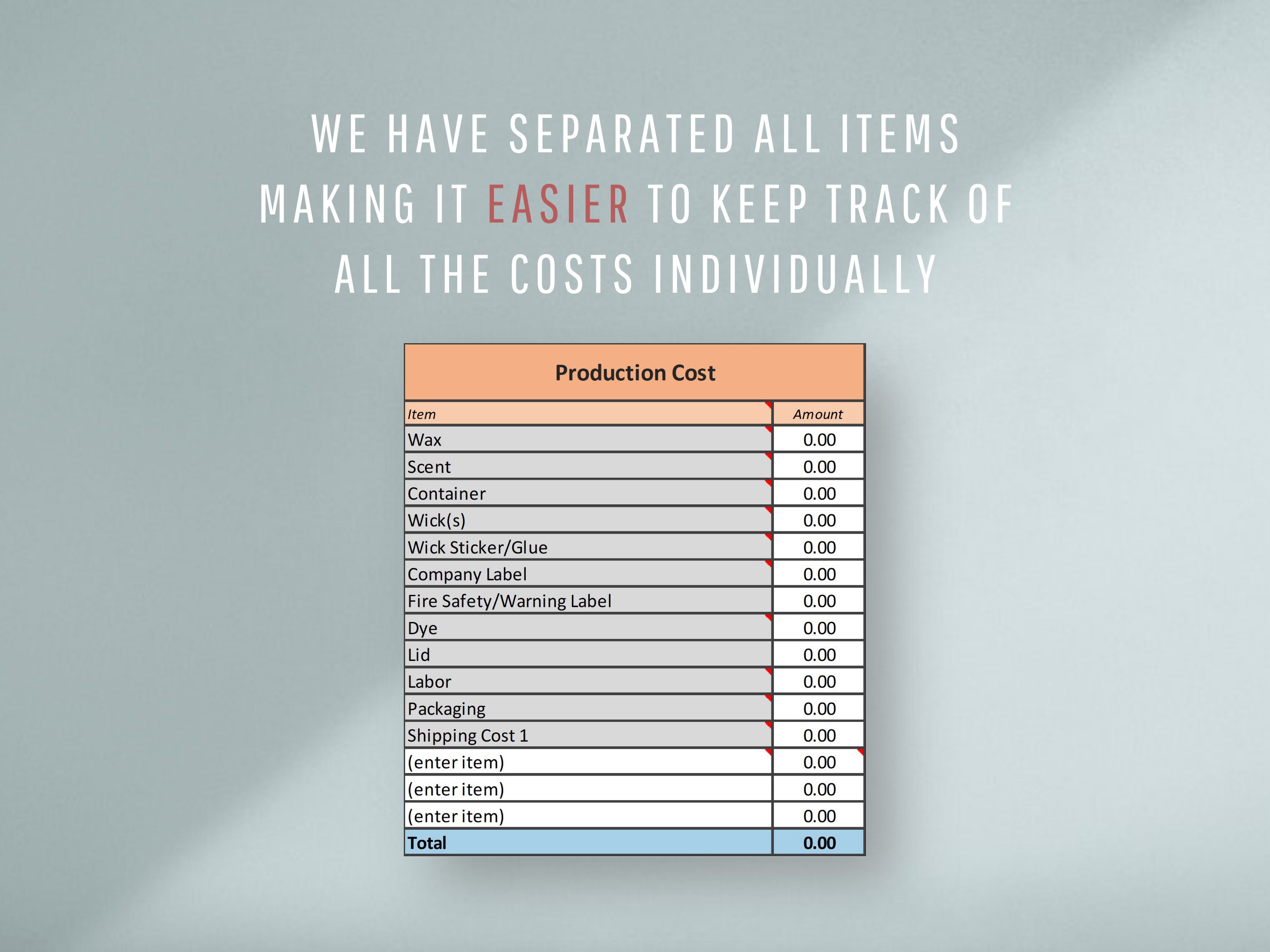 Allinone Candle Calculator Candle Making Cost Calculator Etsy