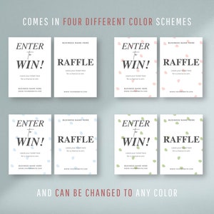 Raffle Sign Template, Editable DIY Enter to Win Poster, Business Event ...