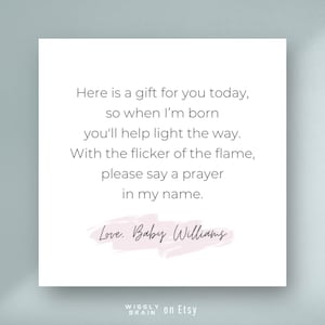 Babypartykerze Favor Tag Template, druckbare Babymitteilungs-Teelichtetiketten, bearbeitbare Schwangerschaftsankündigungsgeschenkaufkleber