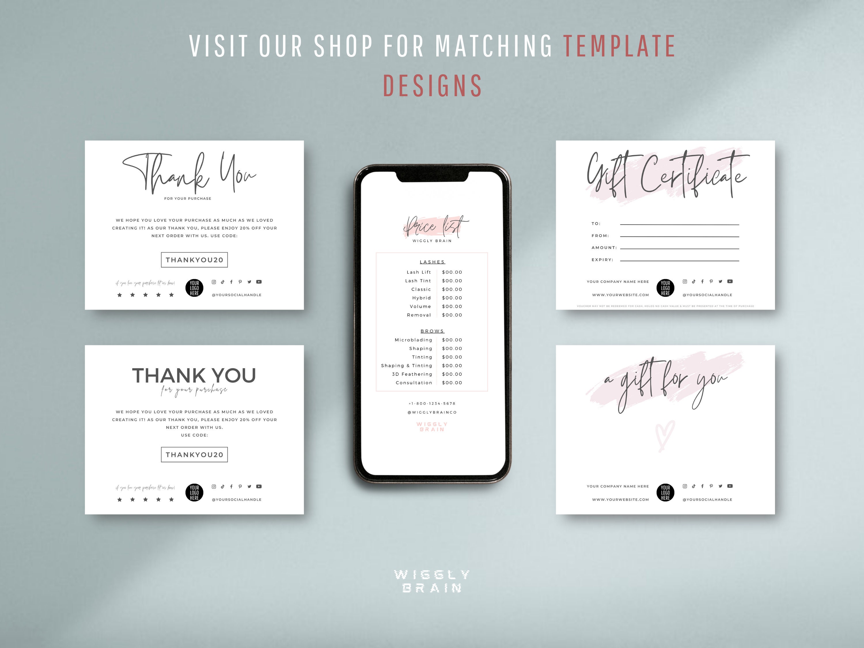 Editable Thank You for Your Order Card Template, Business Thank Your ...