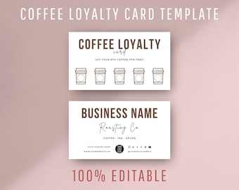 Loyalty Card Rubber Stamp 10mm Circle ideal for Cafe Bars Coffee Shop Salon 