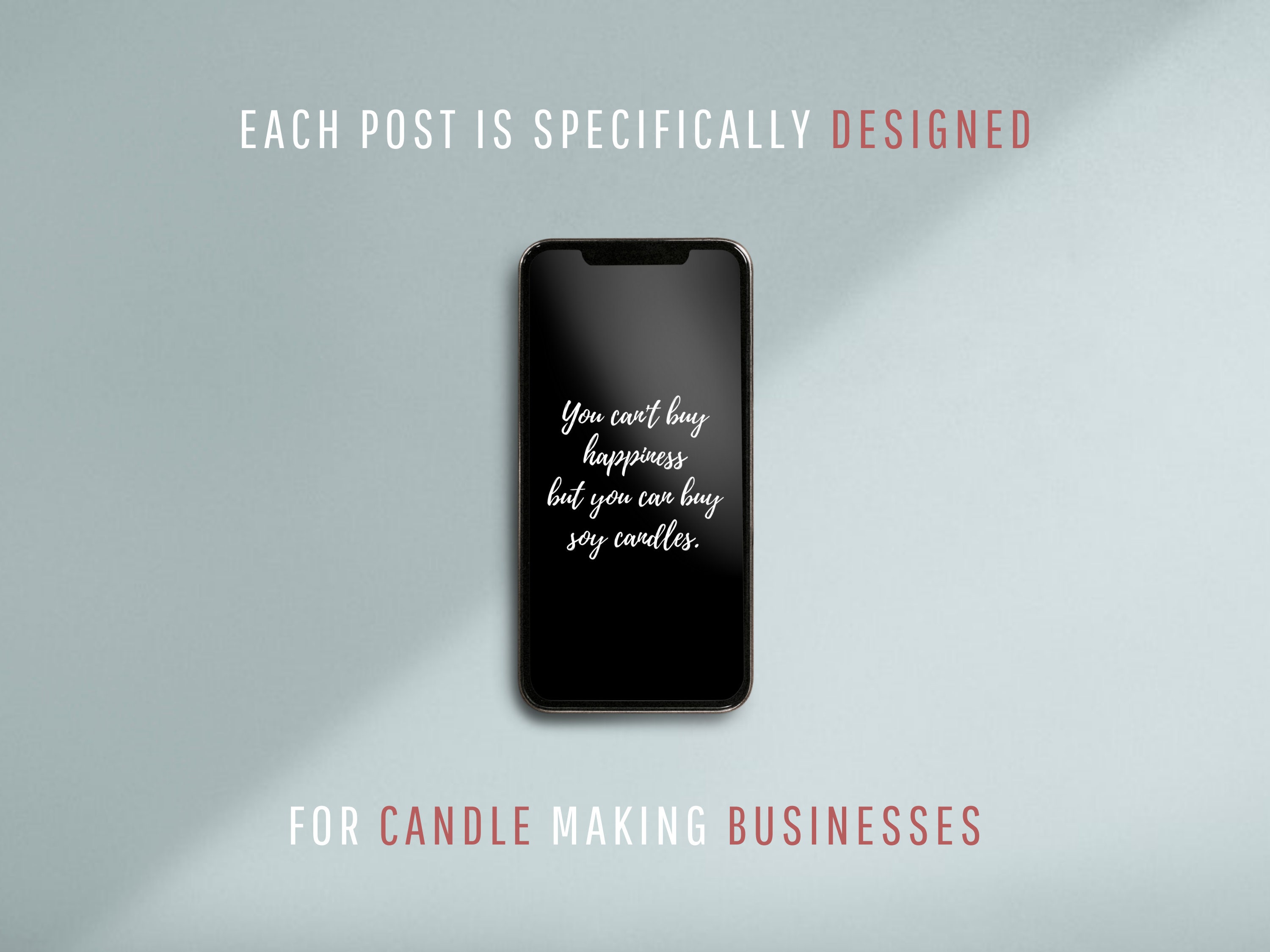 Candle Making Instagram Posts & Editable Template, Minimalist Design ...