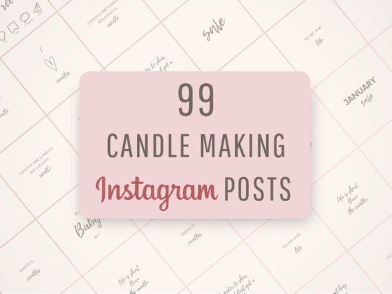 Candle Quotes For Instagram Candle Business Instagram Posts & Editable Template Candle | Etsy Hong Kong