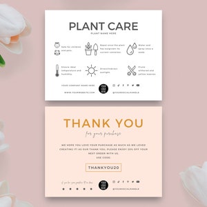 Modèle de carte d'entretien des plantes, Cartes d'entretien des plantes succulentes, Inserts d'étiquettes d'entretien des plantes, Instructions d'entretien des plantes d'intérieur imprimables