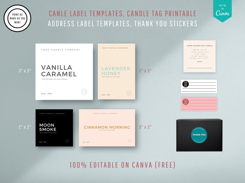 Candle Branding Kit Candle Making Business Starter Kit Etsy