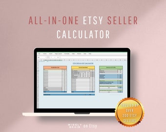 All-in-one Etsy Fee calculator, Small Business Spreadsheet, Etsy Seller Template, Cost & Pricing Calculator Tool