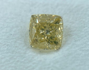 Fancy Brownish Yellow Cushion .59 CT