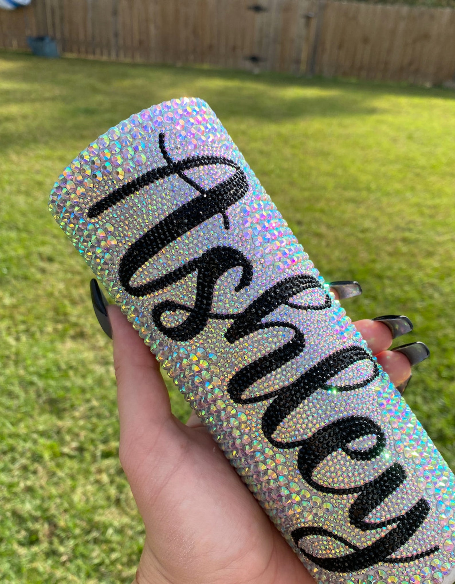 Bling tumbler Custom bling Personalized 20oz 30oz Etsy