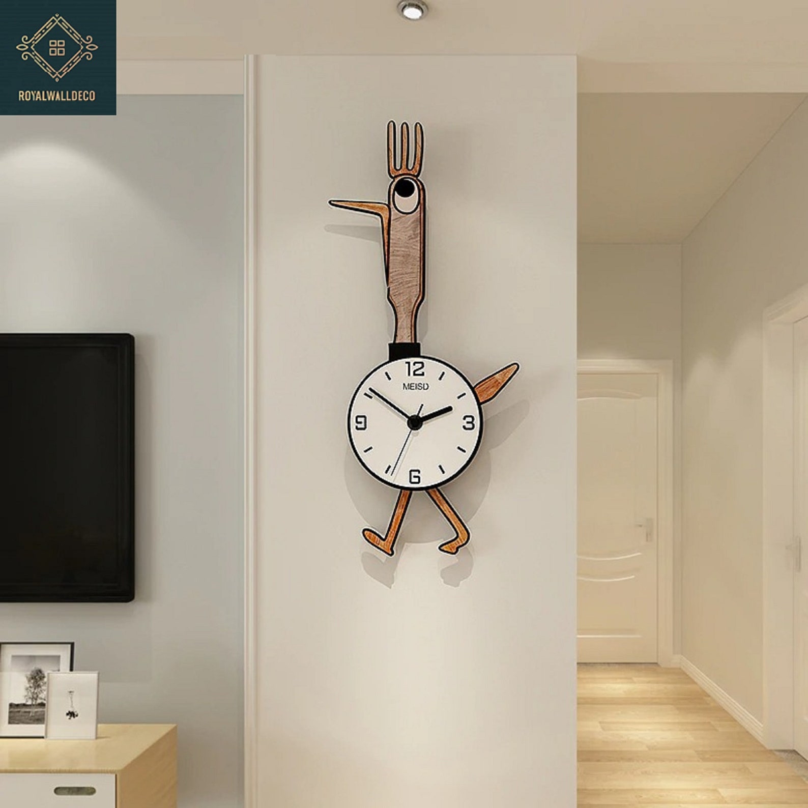 Chicken Wall Clock Kitchen clock Funny Wall Clock Metal Etsy