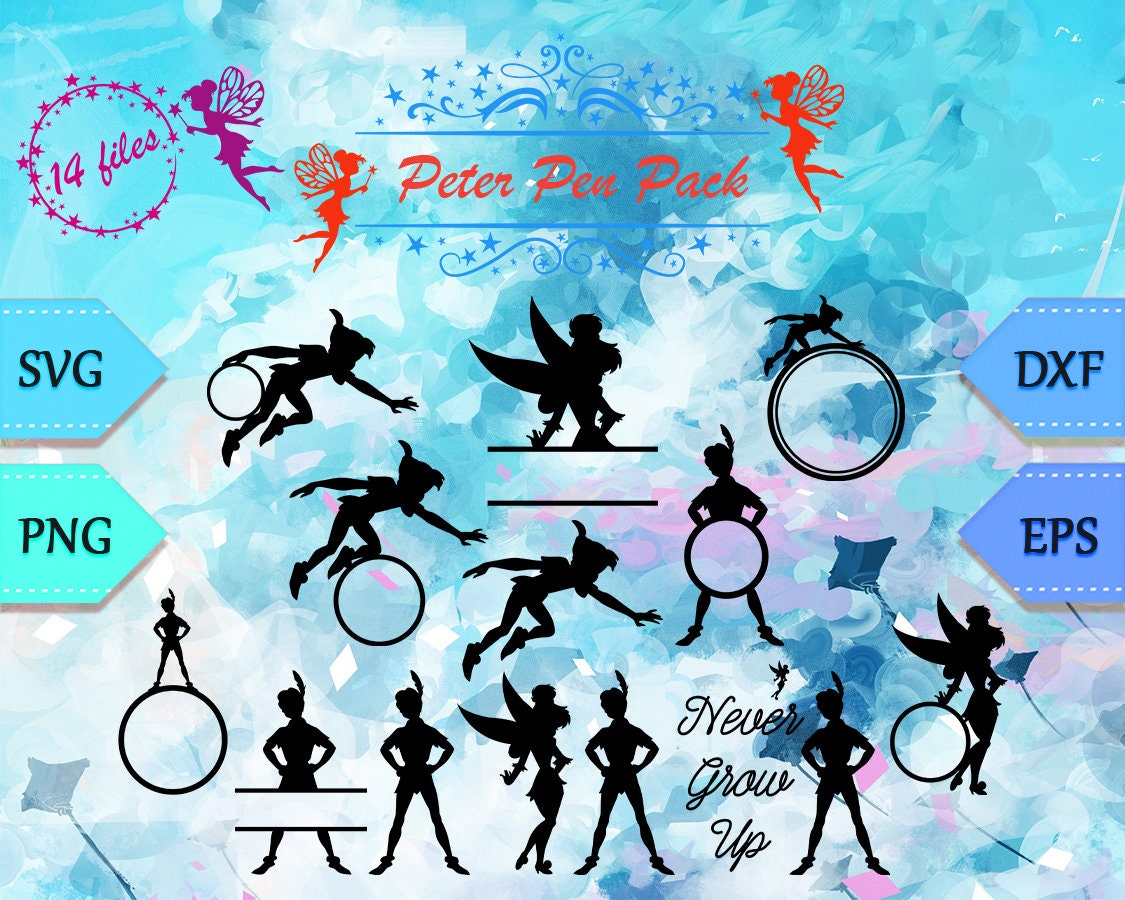 Peter Pan SVG Vector Files | Etsy