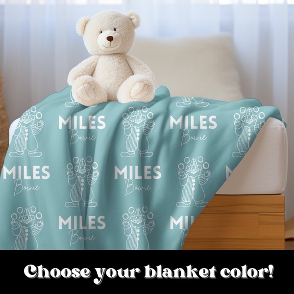 Custom clown core baby blanket personalized name boys girls teens