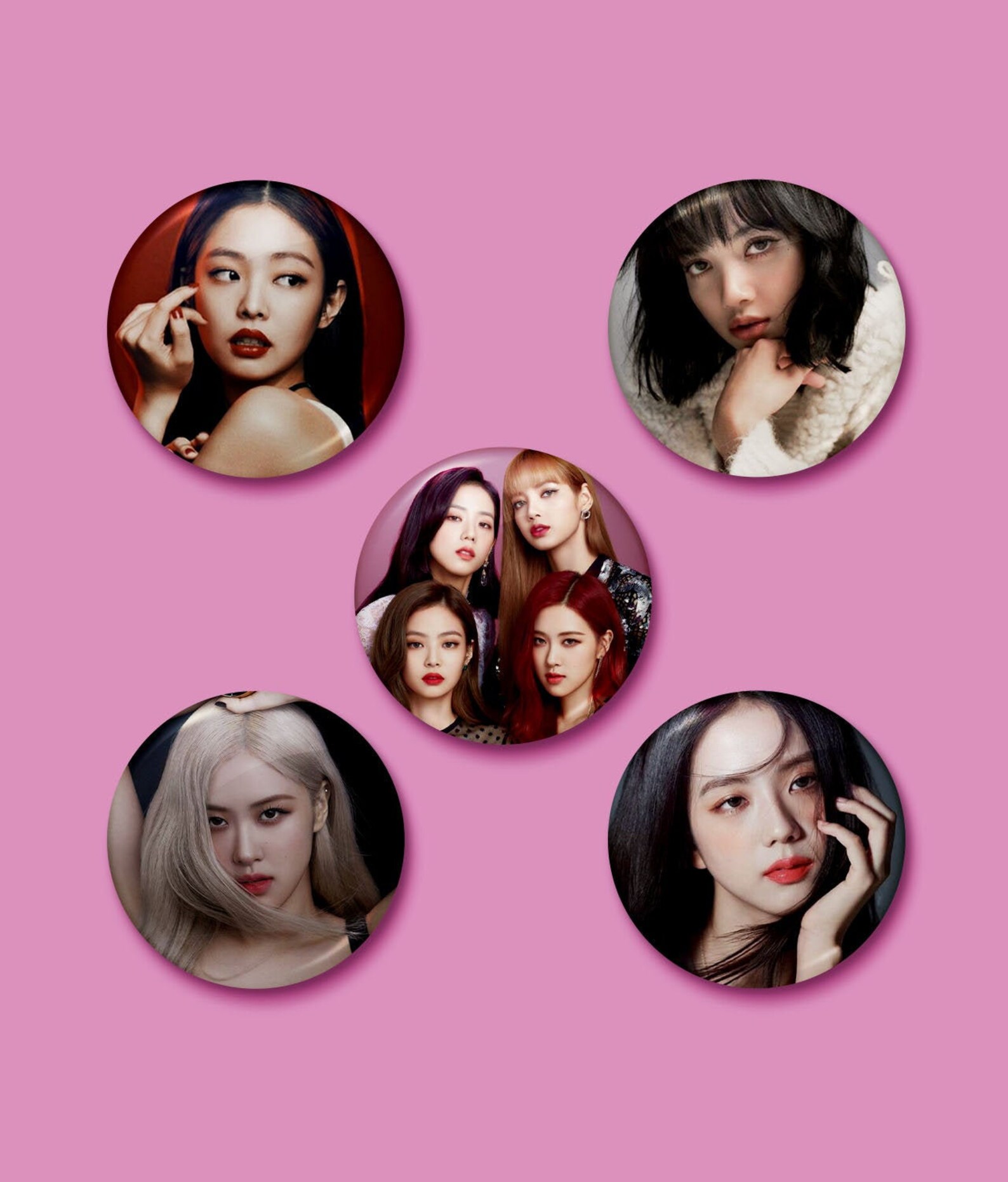 Blackpink Pins 5 Pin Set or Individual Pin Etsy