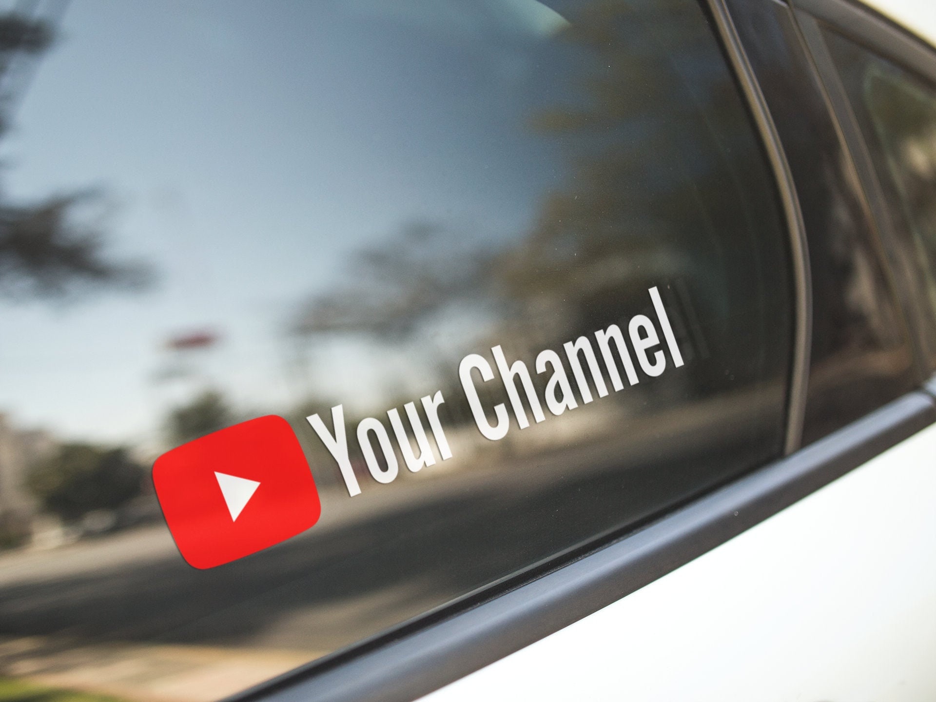 Custom Youtube Channel Name Vinyl Decal Bumper Sticker for Etsy