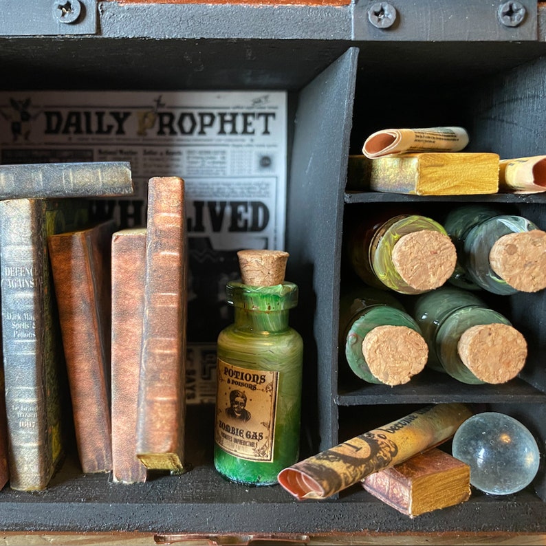 Harry's Little Trunk with personalised letter and potions Handmade gift, perfect for Potter collectors image 5